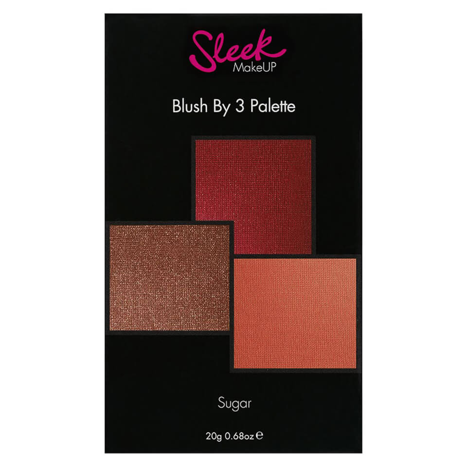 Sleek MakeUP Blush by 3 Palette - Sugar 17g