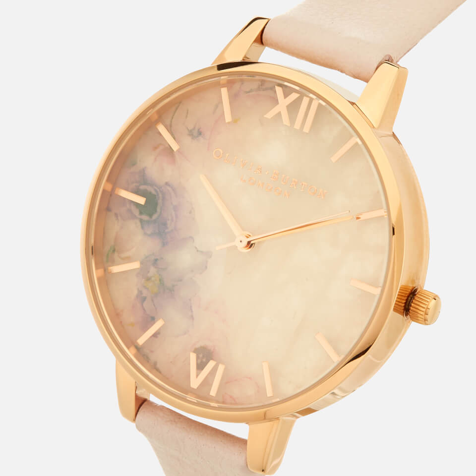 Olivia Burton Women's Semi Precious Watch - Blossom/Rose Gold