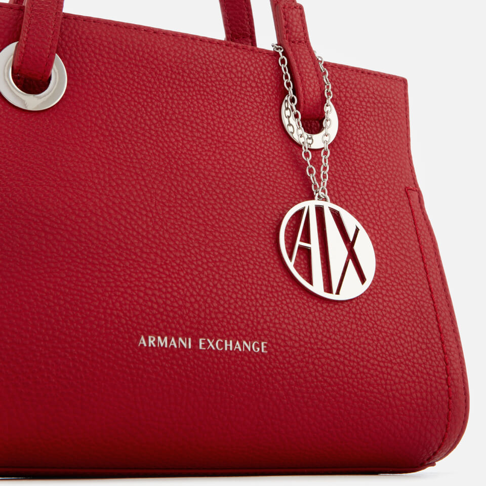 Armani Exchange Women's Small Shopper with Cross Body Bag - Royal Red
