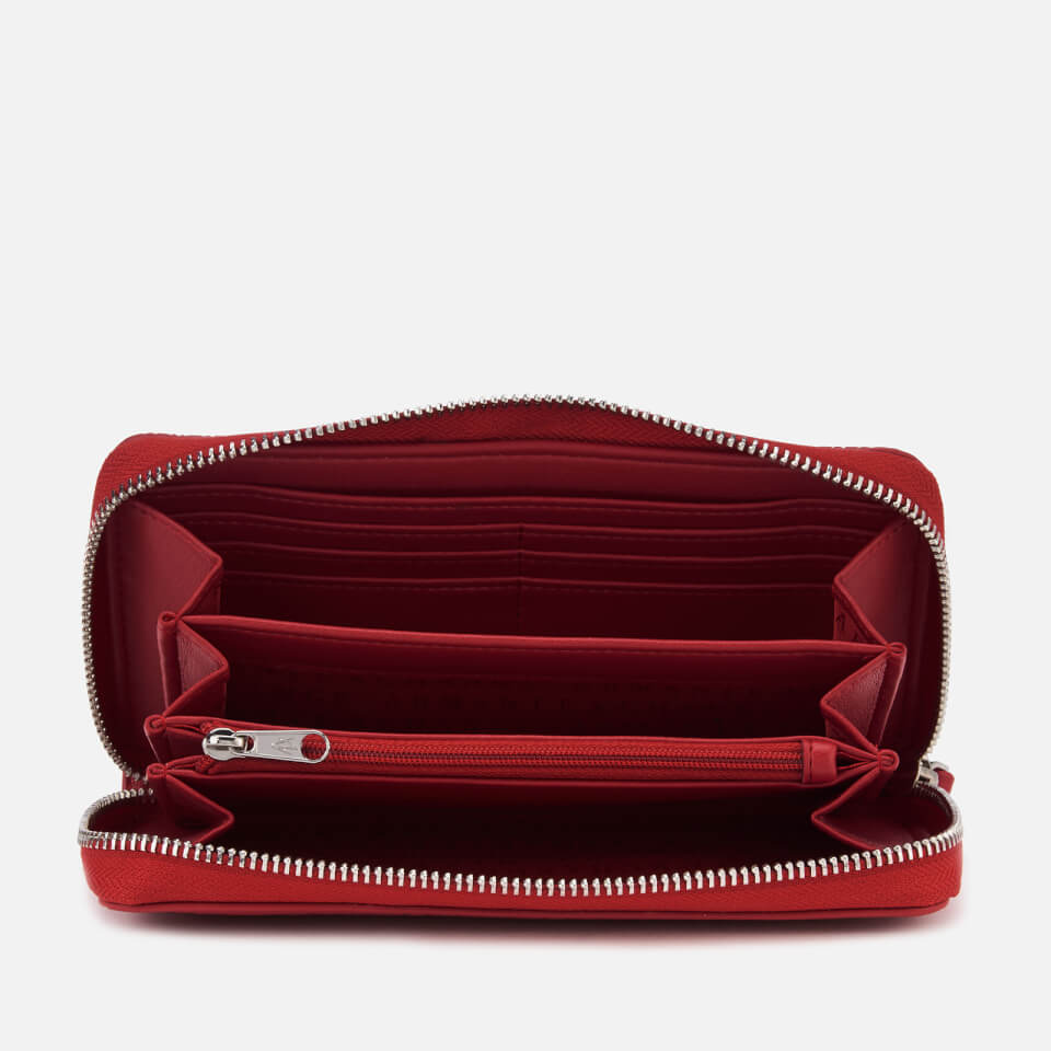 Armani Exchange Women's Zip Around Wristlet Purse - Red
