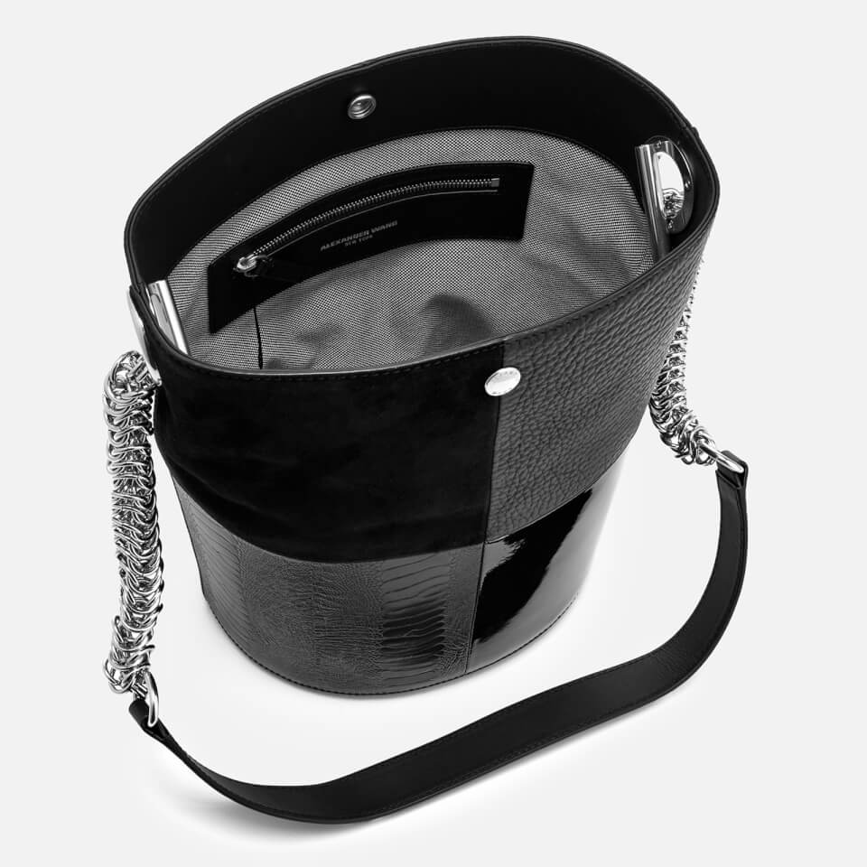 Alexander Wang Women's Genesis Patchwork Bucket Bag - Black