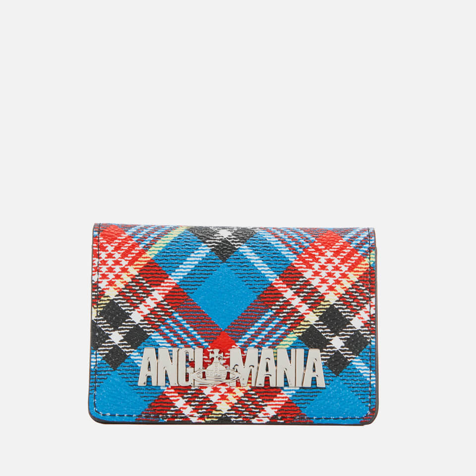 Vivienne Westwood Anglomania Women's Shuka Tartan Small Credit Card Holder - Blue