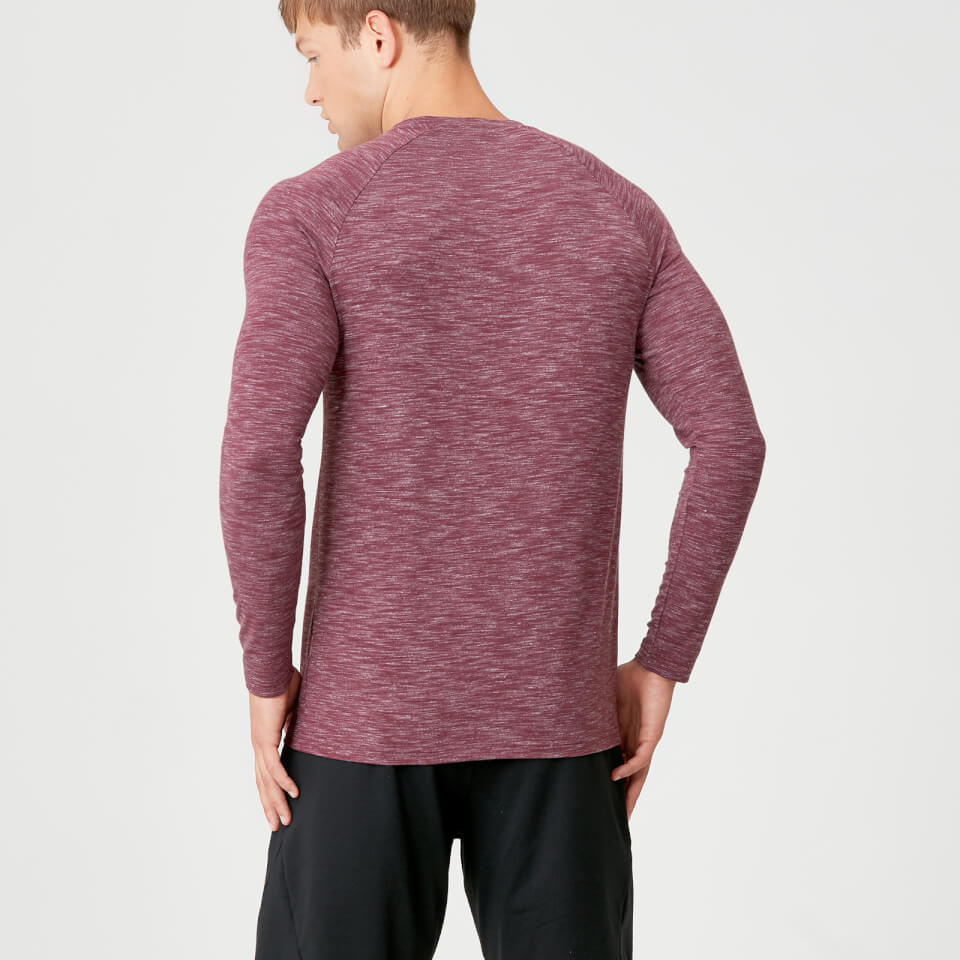 Performance Long Sleeve T-Shirt - Burgundy Marl - XS