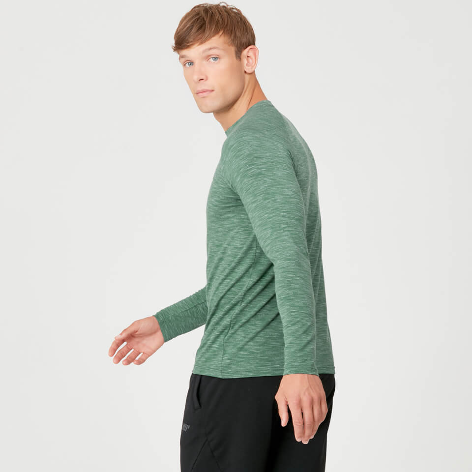 MP Performance Long Sleeve T-Shirt - Dark Green Marl - XS