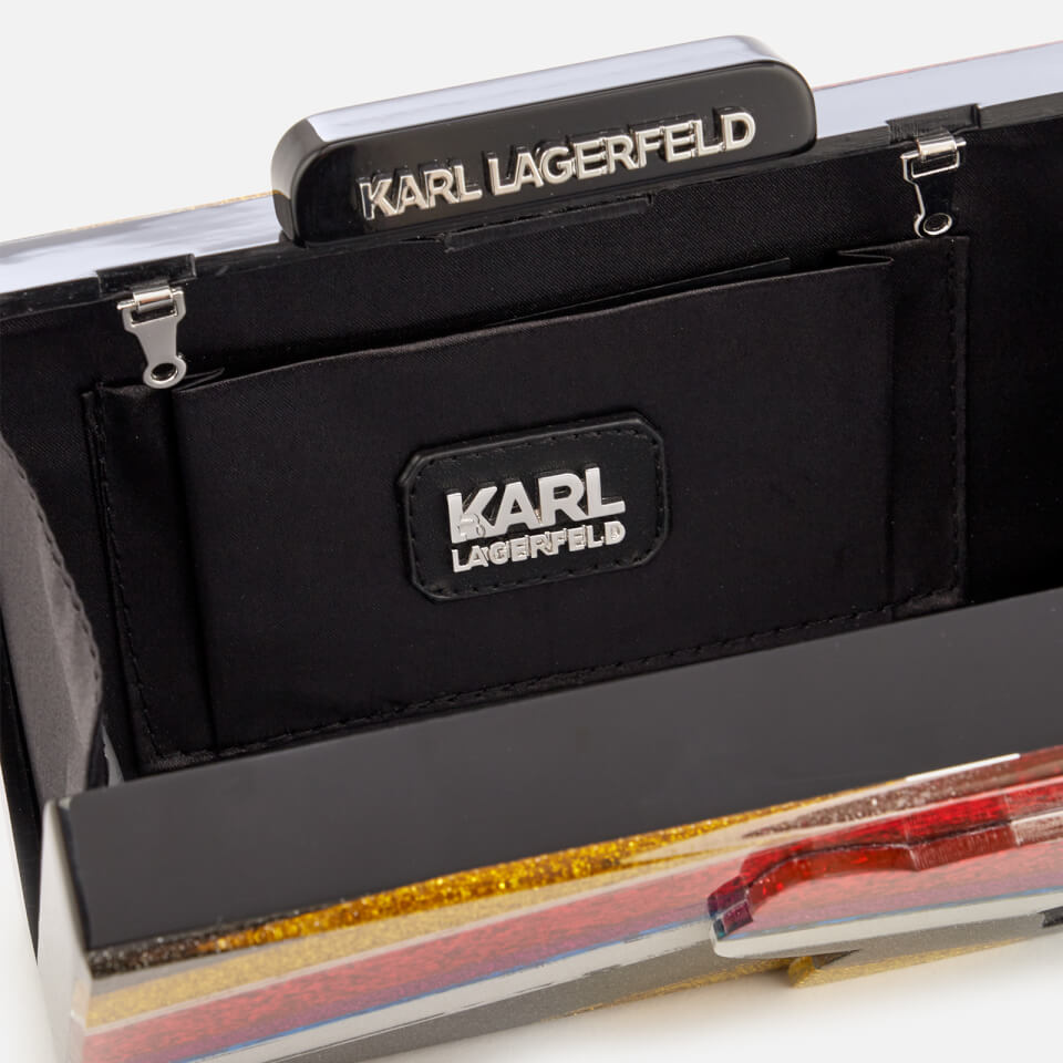 Karl Lagerfeld Women's K/Stripes Minaudière Bag - Multi