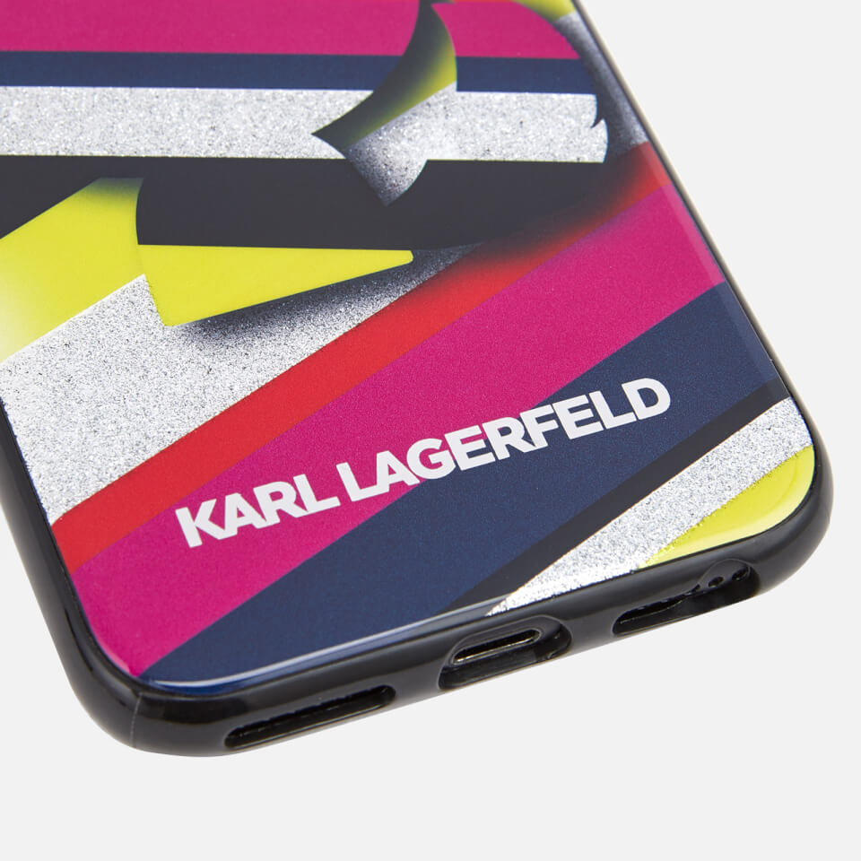 Karl Lagerfeld Women's K/Stripes Phone Case - Multi