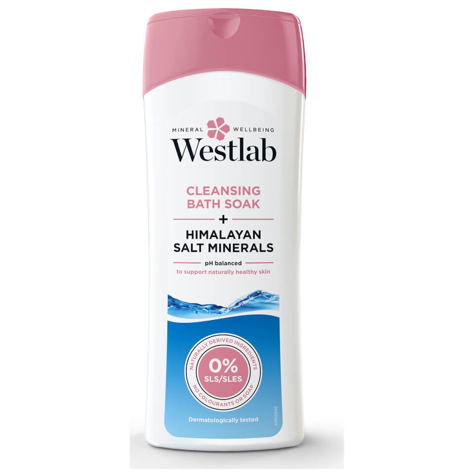 Westlab Cleansing Bath Soak with Pure Himalayan Salt Minerals 400ml