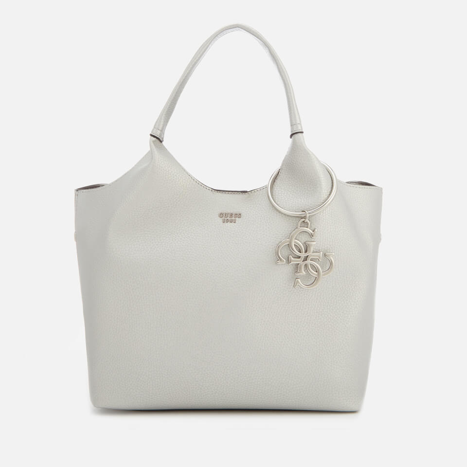 Guess Women's Flora Small Shopper Bag - Silver