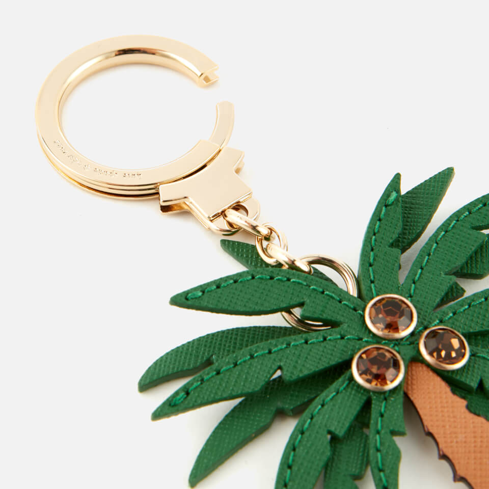 Kate Spade New York Women's Leather Palm Tree Keychain - Multi