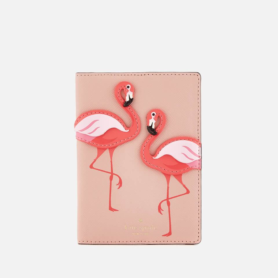 Kate Spade New York Women's Flamingo Passport Holder - Multi