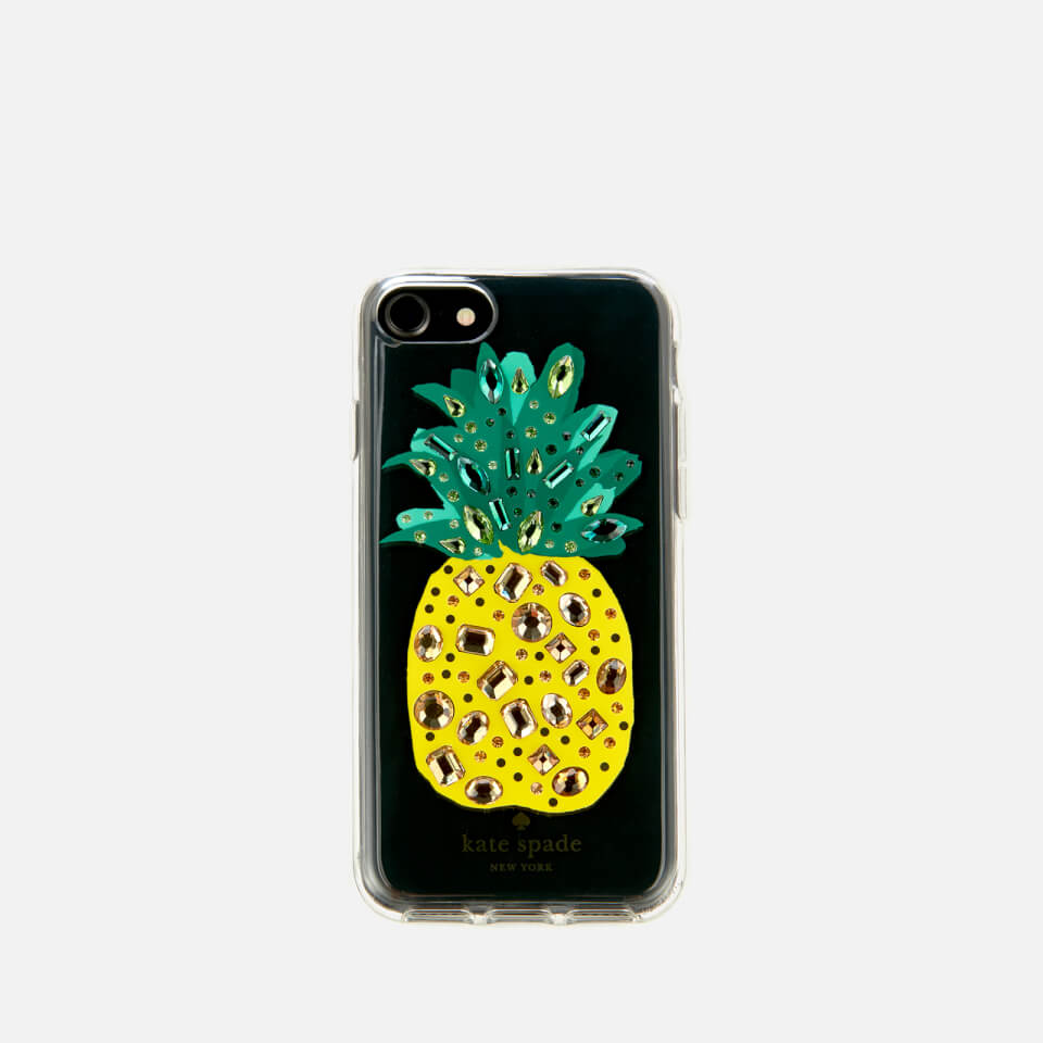 Kate Spade New York Women's Jewelled Pineapple iPhone 8 Cover - Clear/Multi