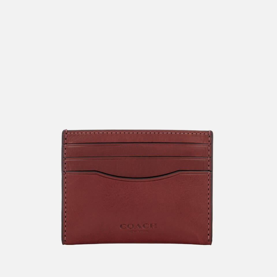 Coach Women's Flat Card Case - Rust