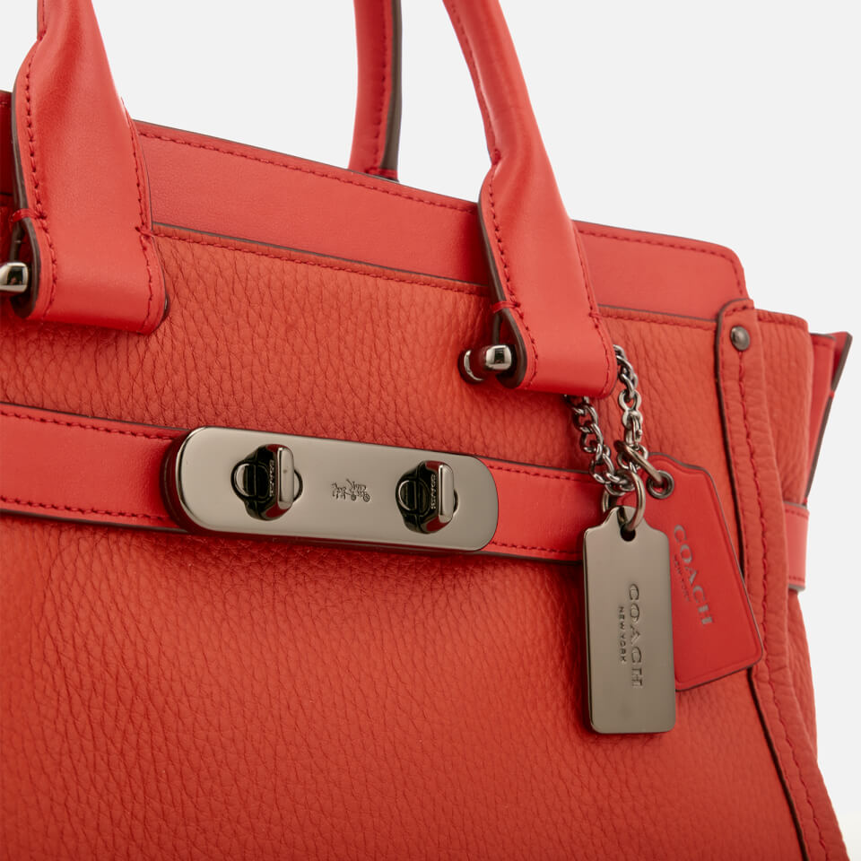 Coach Women's Swagger 27 Tote Bag - Deep Coral