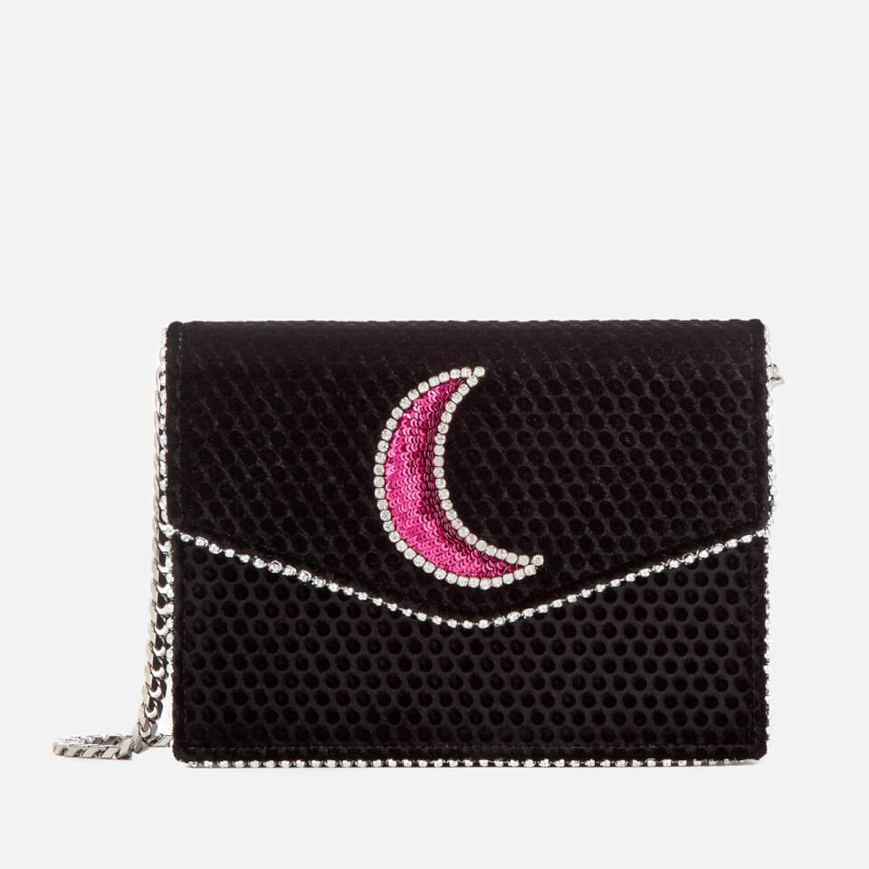 Les Petits Joueurs Women's Lulu Disco Moon Bag - Black