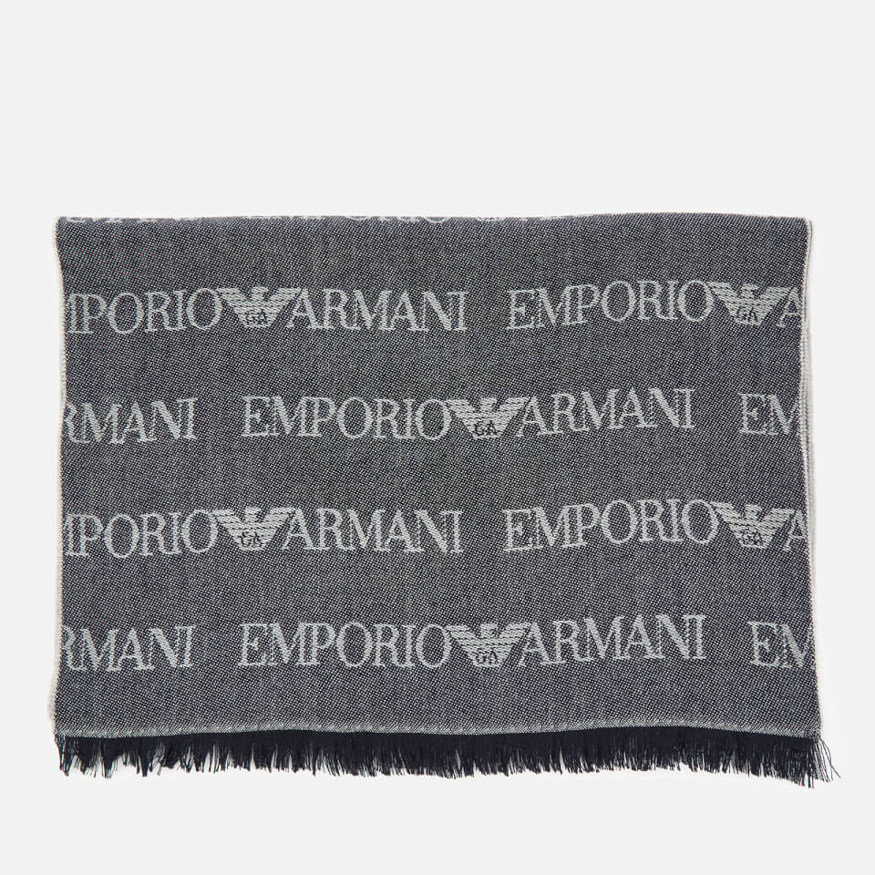 Emporio Armani Men's Scarf - Blue