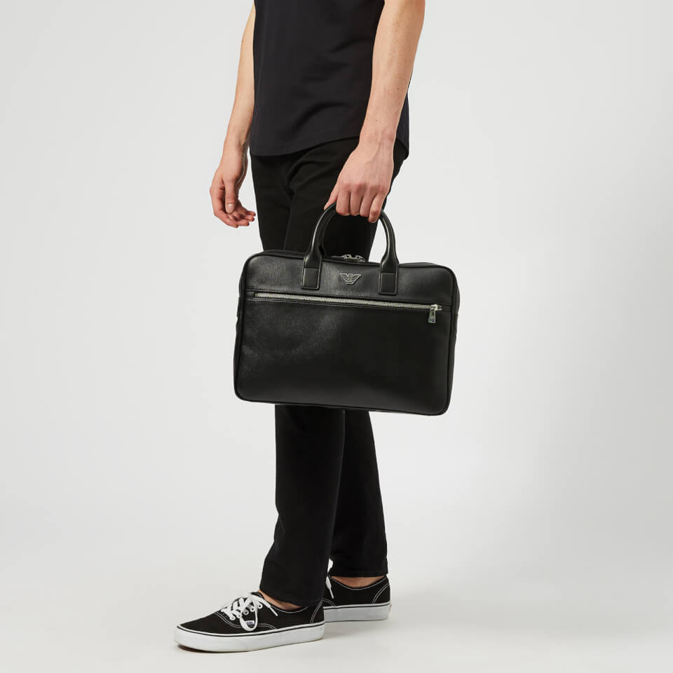 Emporio Armani Men's Briefcase - Black