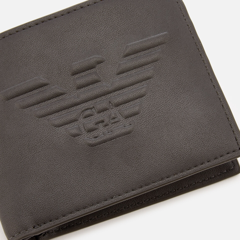 Emporio Armani Men's Small Bi-Fold Wallet - Grey