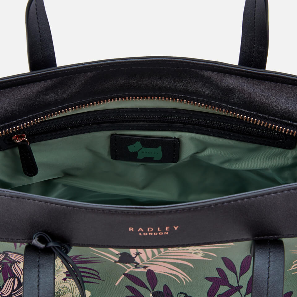 Radley Women s Longleat Palms Medium Multiway Tote Bag Sage