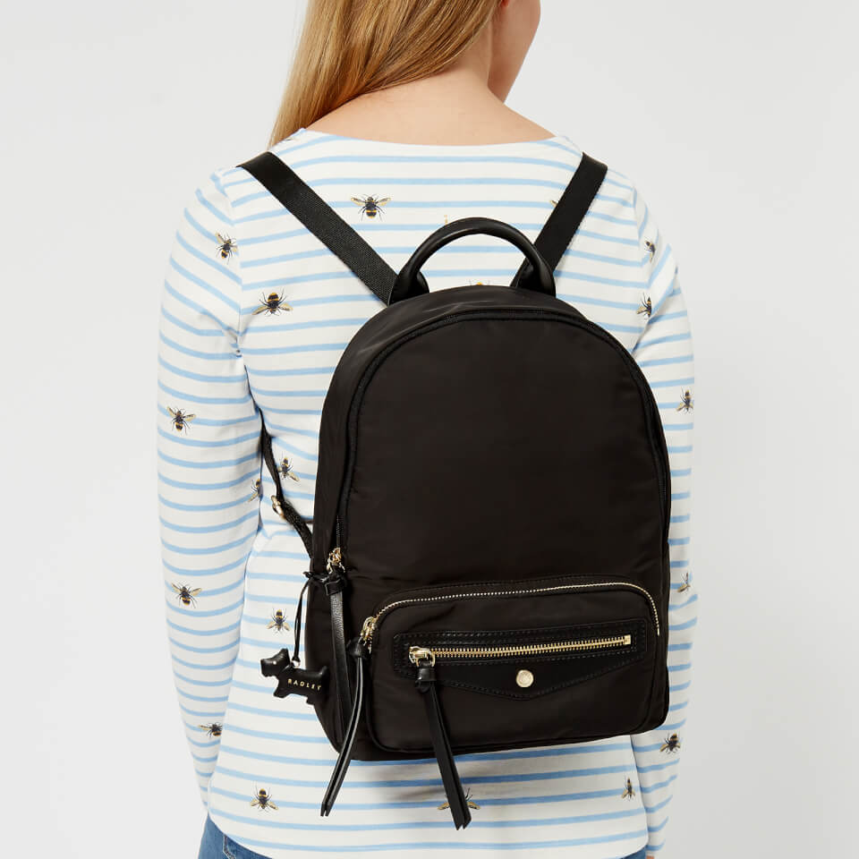 Radley Women's Merchant Hall Medium Backpack Ziptop - Black