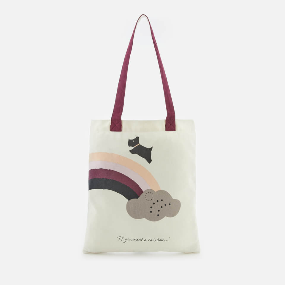 Radley Women's If You Want A Rainbow Canvas Tote Bag - White