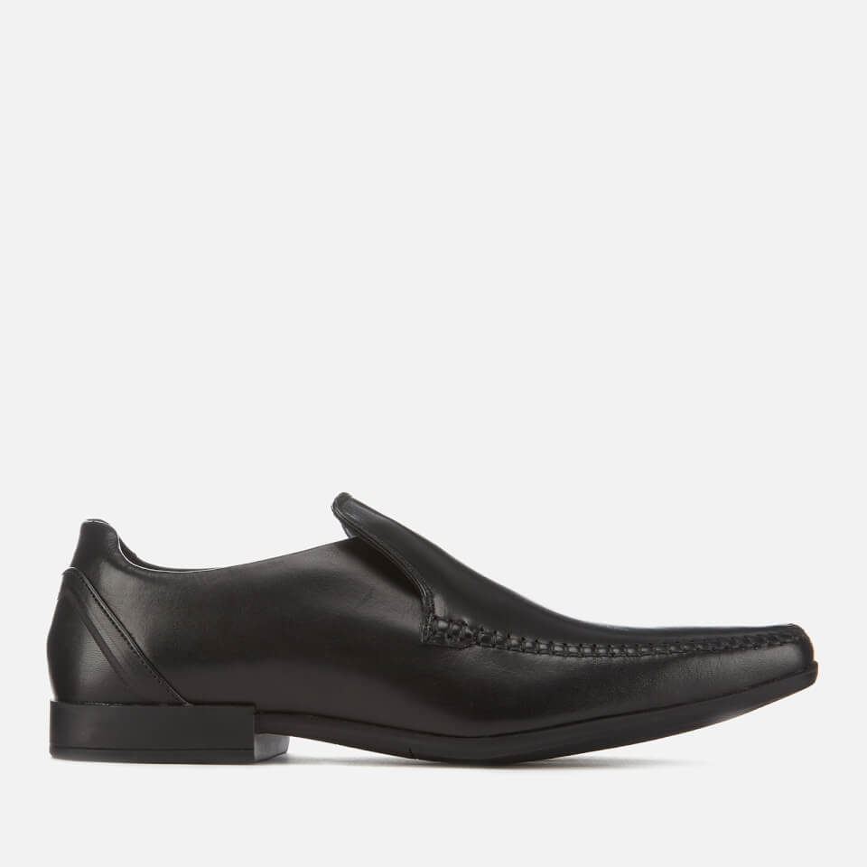Clarks Men's Glement Seam Leather Shoes - Black | FREE UK Delivery | Allsole