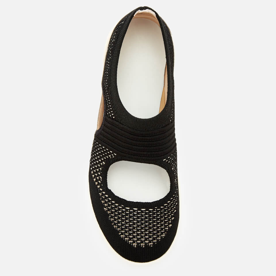 Clarks Women s Tri Blossom Knit Flats Black Combi Allsole