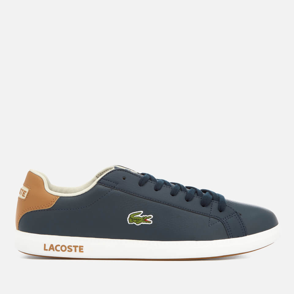 Lacoste Men s Graduate Lcr3 118 1 Leather Trainers Navy Light