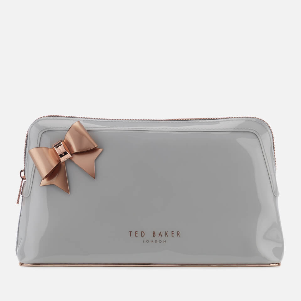 Ted Baker Women's Alley Bow Detail Wash Bag - Charcoal