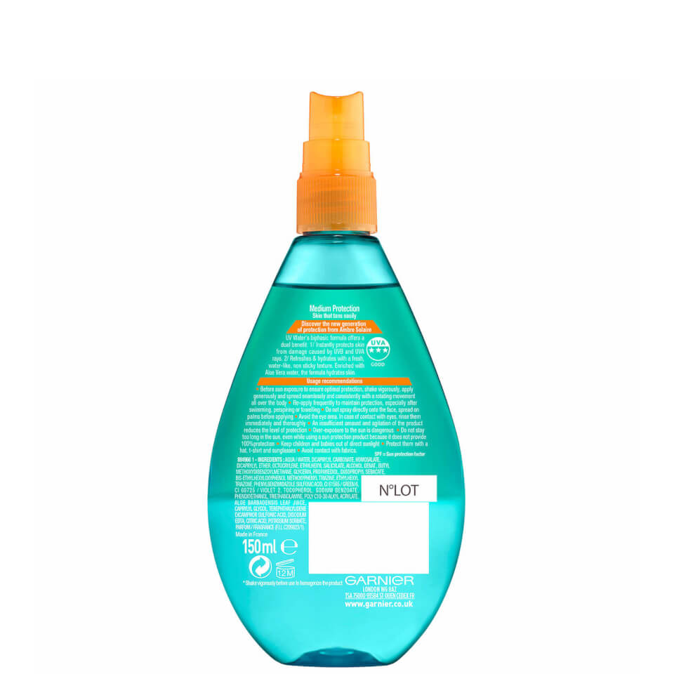 Ambre Solaire UV Water Aloe Vera Clear Sun Cream Spray SPF20 150ml