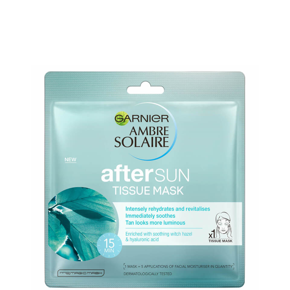 Ambre Solaire After Sun Cooling Hyaluronic Acid Face Sheet Mask 32g