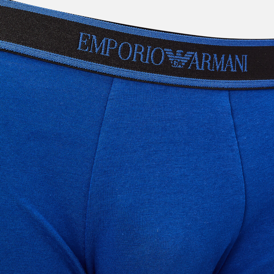 Emporio Armani Men's 3 Pack Boxers - Blue/Black