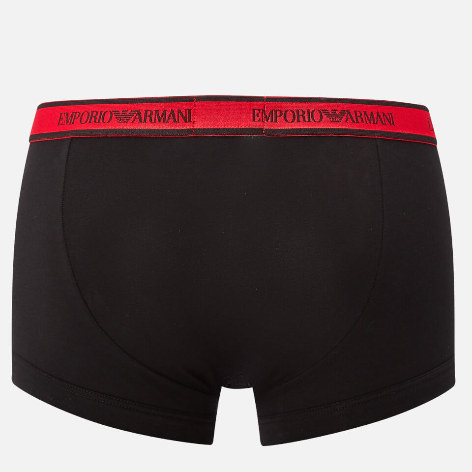 Emporio Armani Men's 3 Pack Boxers - Red/Black