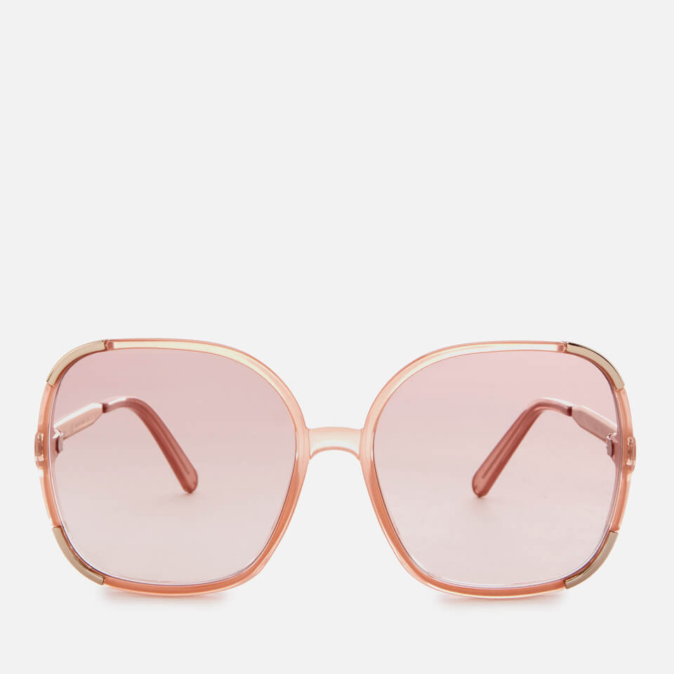 Chloe Women's Myrte Square-Frame Acetate Sunglasses - Peach