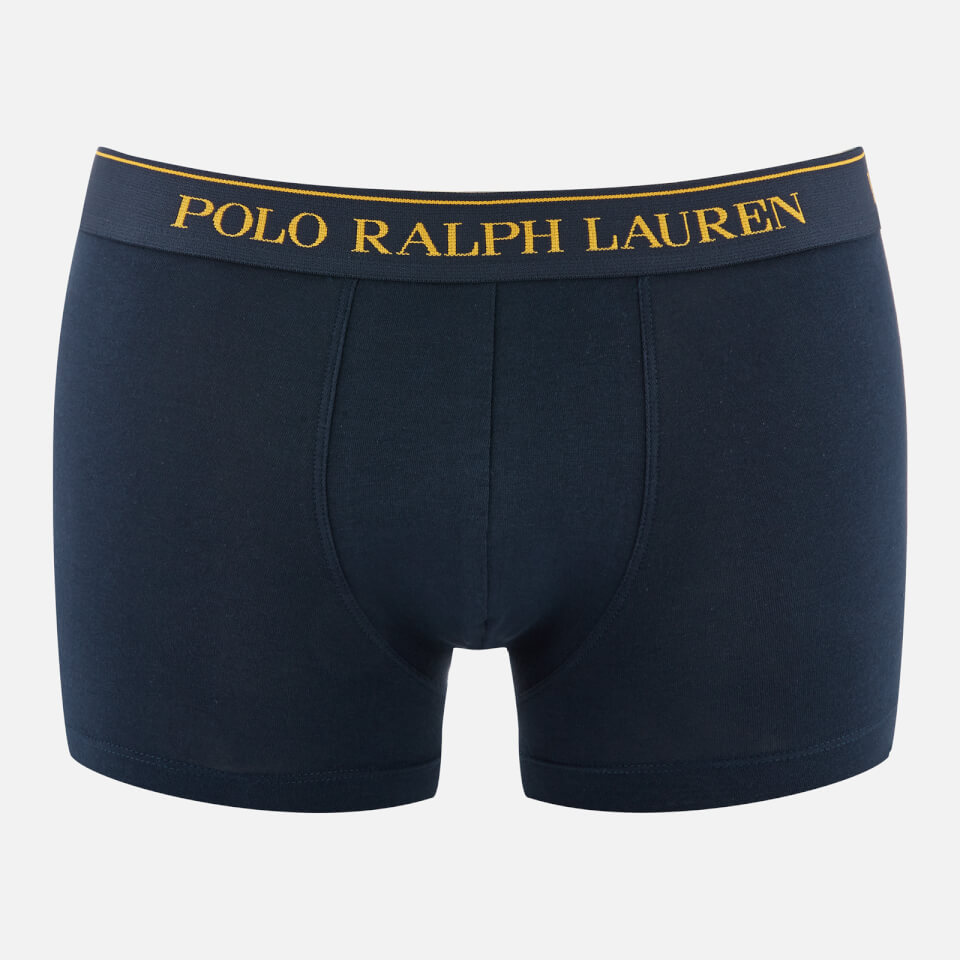 Polo Ralph Lauren Men's 3 Pack Classic Trunks - Cru Navy/Sapphire/Star/Navy/White Stripe