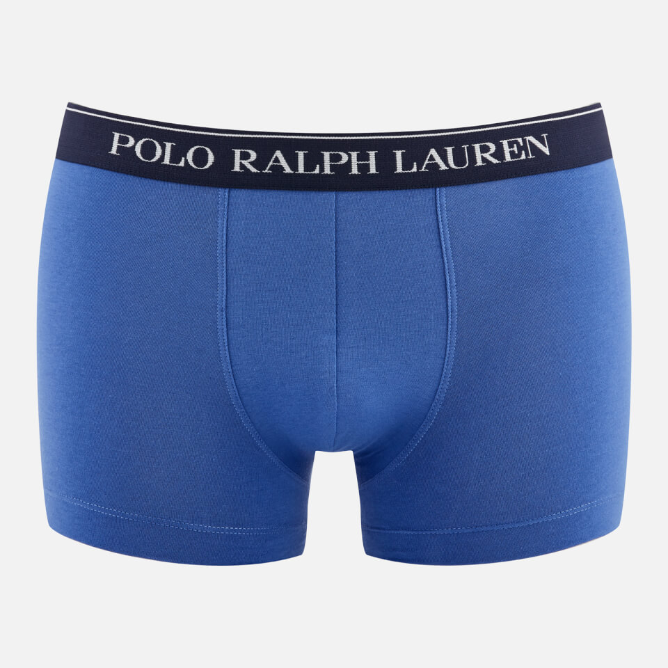 Polo Ralph Lauren Men's 3 Pack Classic Trunks - Charm Pink/Indian Sky/Navy/White Stripe