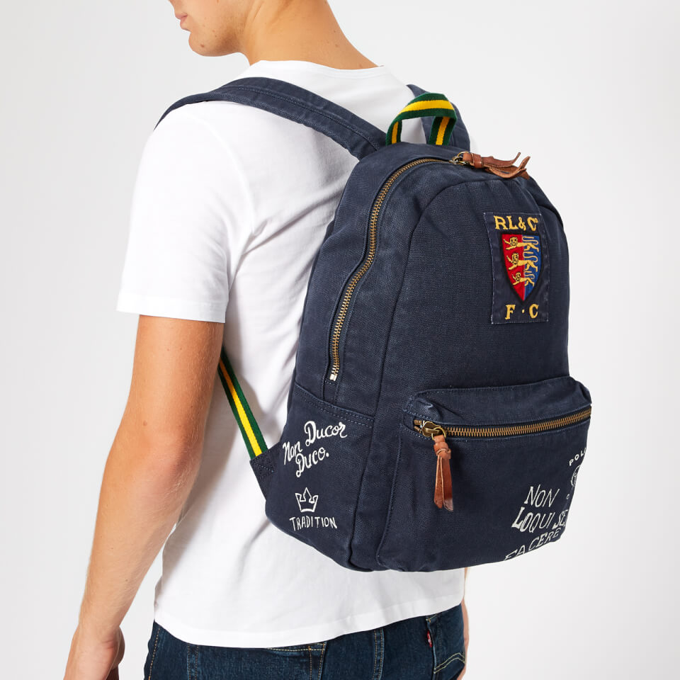 Polo Ralph Lauren Men's Canvas Logo Backpack - Navy