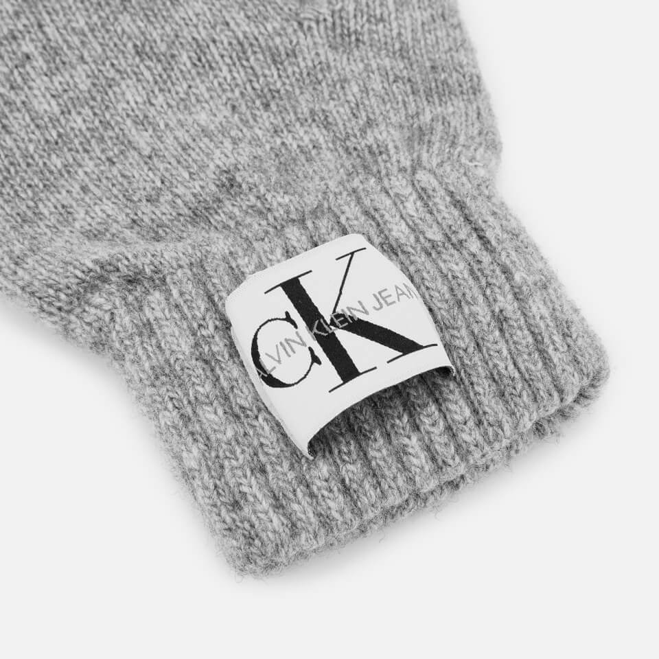 Calvin Klein Women's Basic Women Knitted Gloves - Mid Grey Heather