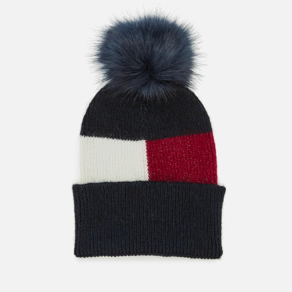 Tommy Hilfiger Women's Luxury Colourblock Beanie - Navy