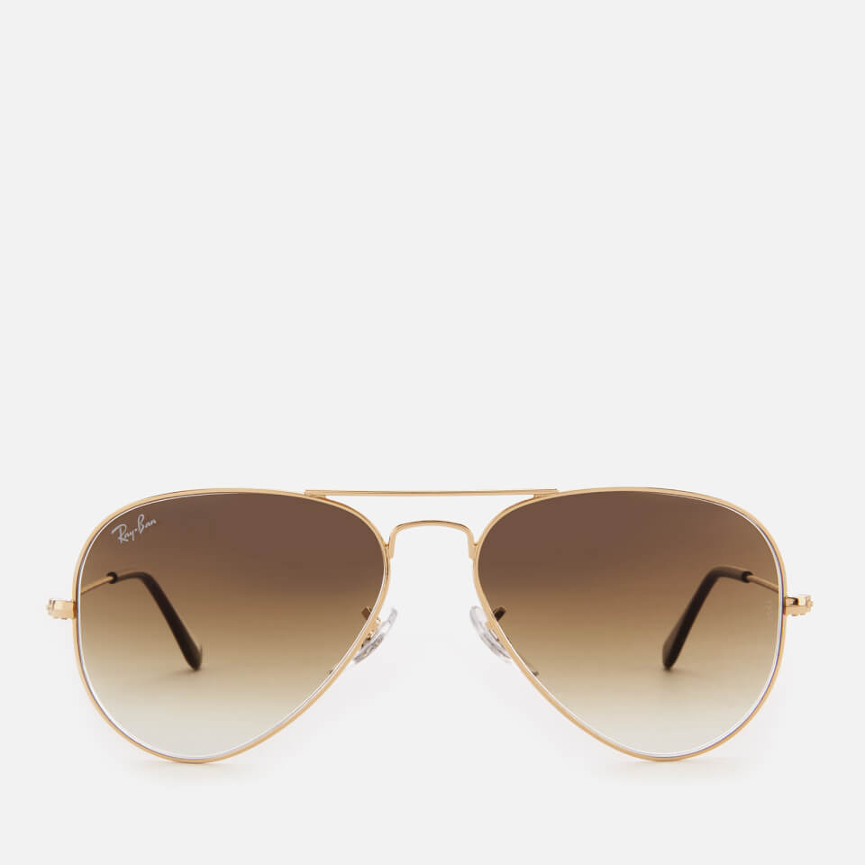 Ray-Ban Men's Aviator Metal Frame Sunglasses - Gold