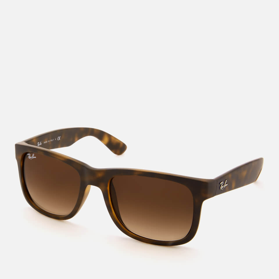 Ray-Ban Men's Justin Square Frame Sunglasses - Rubber Light Havana