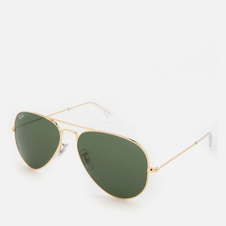 Ray-Ban Men's Aviator Metal Frame Sunglasses - Gold