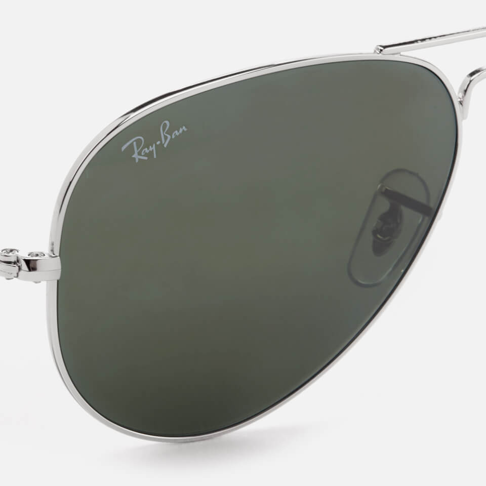 Ray-Ban Men's Aviator Metal Frame Sunglasses - Silver