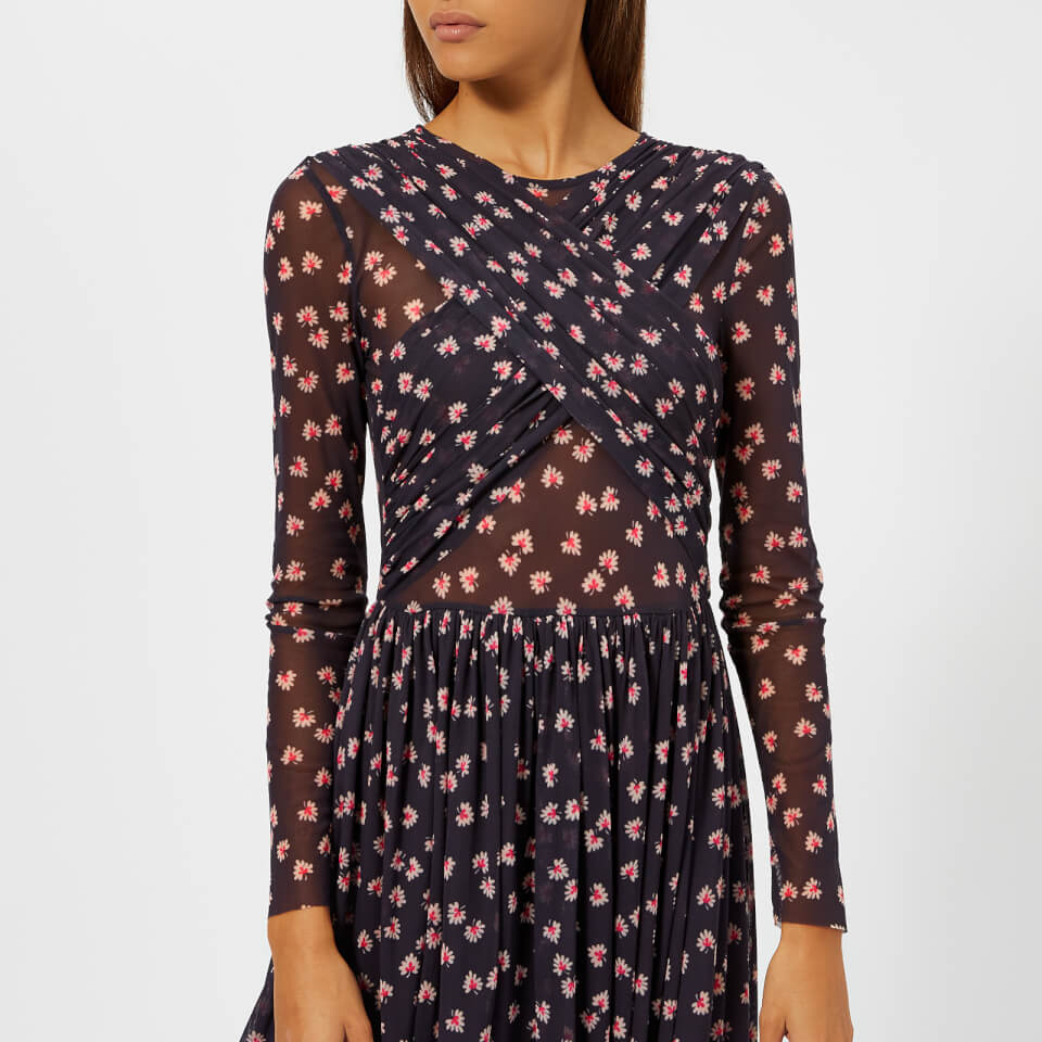Ganni tilden mesh top total eclipse