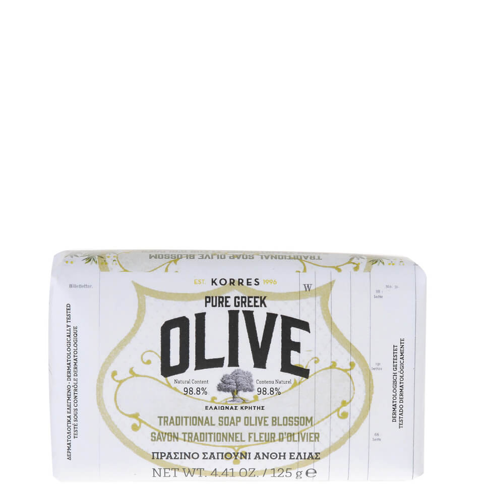 KORRES Natural Pure Greek Olive and Olive Blossom Soap 125g