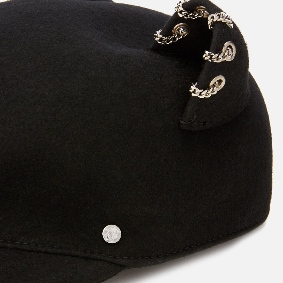 Karl Lagerfeld Women's Choupette Chain Cap - Black