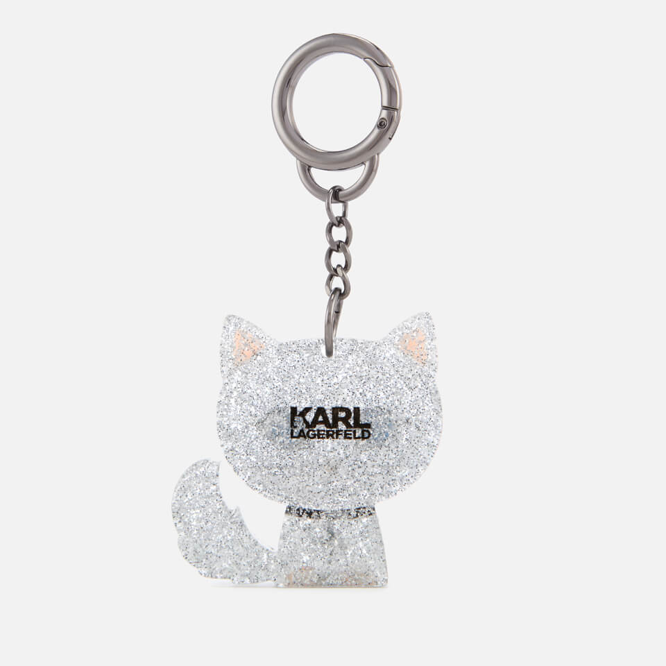 Karl Lagerfeld Women's K Choupette Plexi Keychain - Clear