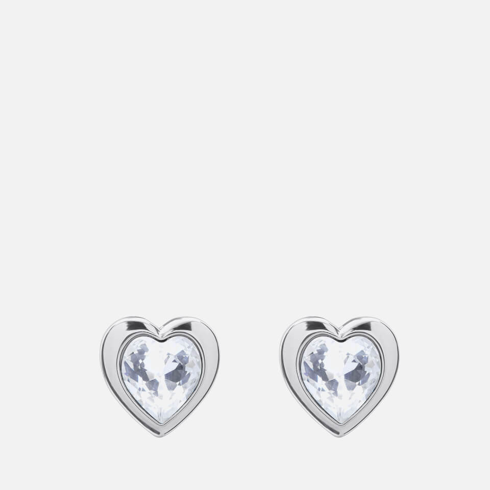 Ted Baker Han Silver-Plated Crystal Heart Earrings