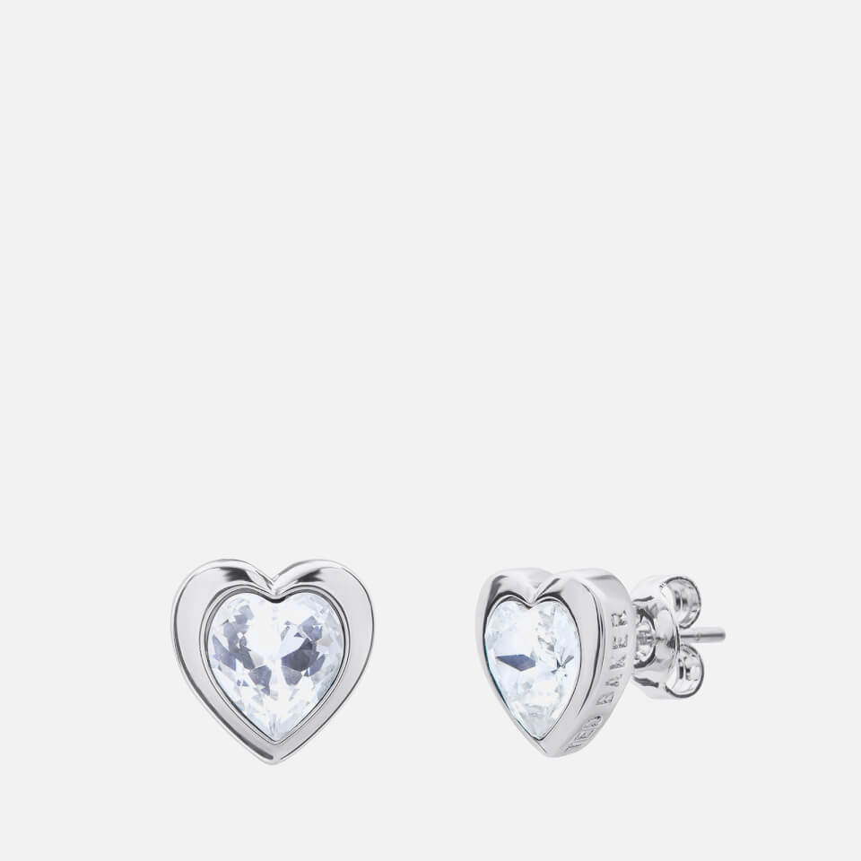 Ted Baker Han Silver-Plated Crystal Heart Earrings