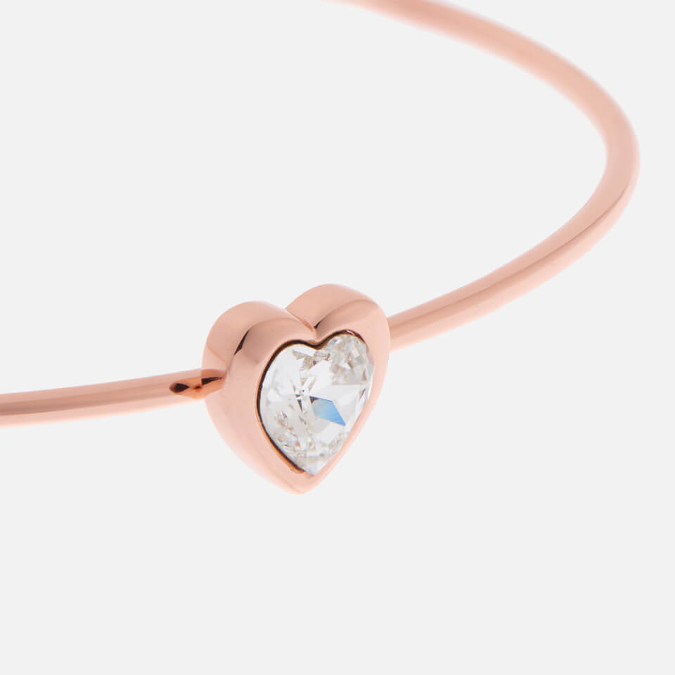 Ted Baker Women's Hasina Swarovski Crystal Heart Ultra Fine Cuff - Rose Gold/Crystal