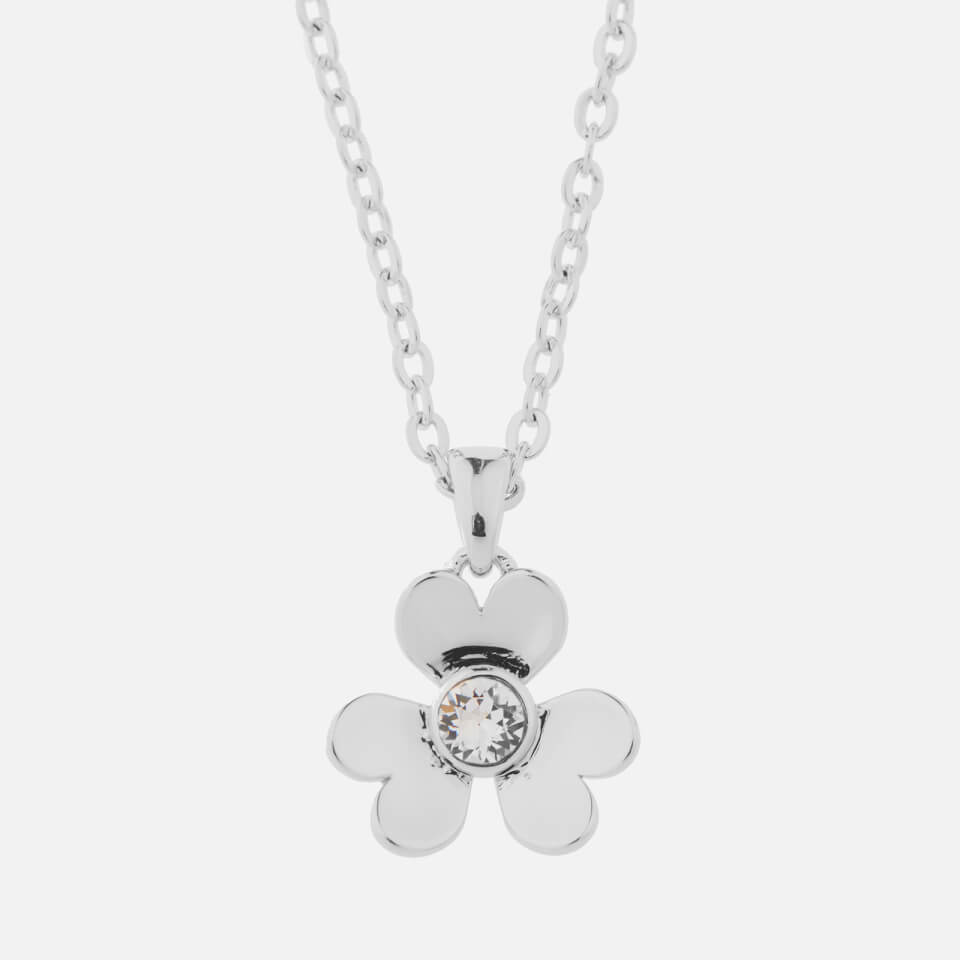 Ted Baker Women's Harpria: Heart Blossom Pendant - Silver/Crystal